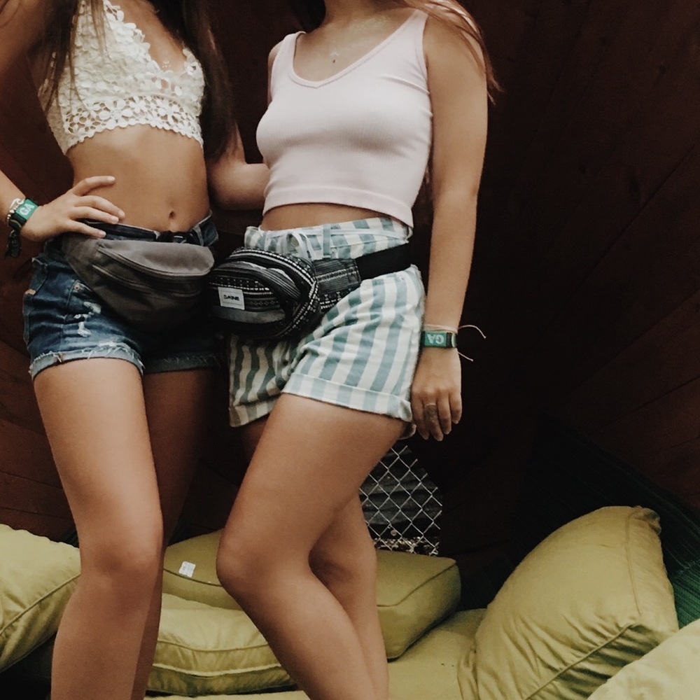 Denim shorts